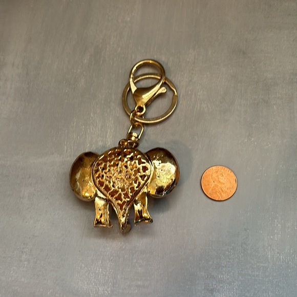 Elephant Rhinestone Key Chain NEW - Picture 2 of 2